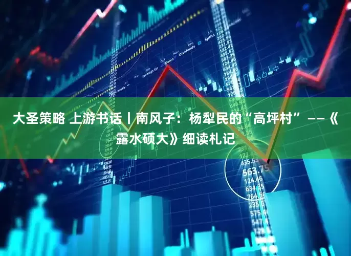 大圣策略 上游书话丨南风子：杨犁民的“高坪村” ——《露水硕大》细读札记